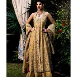 Light Gold Jazmine Gown and Lehenga