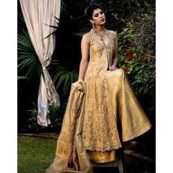 Light Gold Jazmine Gown and Lehenga