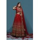 Penn Red Jazmine Lehenga Choli Penn Red Jazmine Lehenga Choli