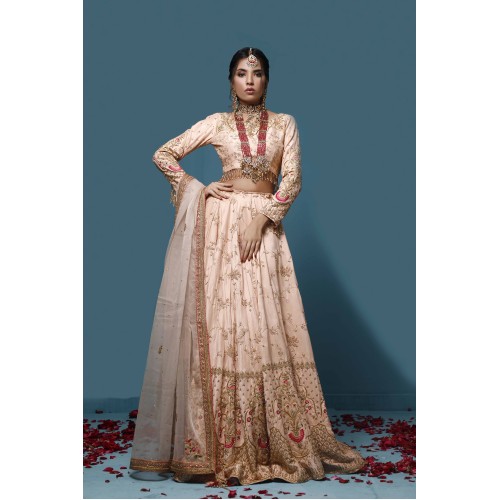 Peach Jazmine Lehenga Choli