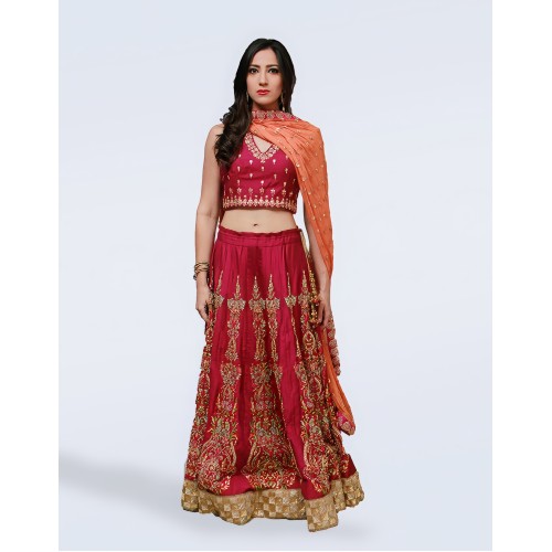 NCS Red Jazmine Lehenga Choli NCS Red Jazmine Lehenga Choli