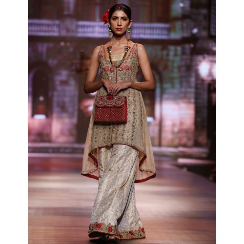 Light Gold Jazmine High-Low Hem Shirt