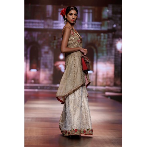 Light Gold Jazmine High-Low Hem Shirt