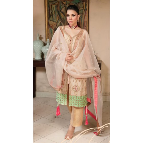 Peach Puff Jazmine Party Wear Peach Puff Jazmine Party Wear
