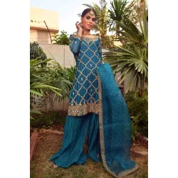 Bice Blue Jazmine Party Wear