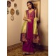 Tyrian Purple Jazmine Anarkali