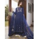 Delft Blue Jazmine Anarkali