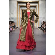 Dark Moss Green Jazmine Jacket and Gown
