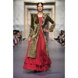 Dark Moss Green Jazmine Jacket and Gown