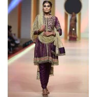 Palatinate Purple Jazmine Party Wear