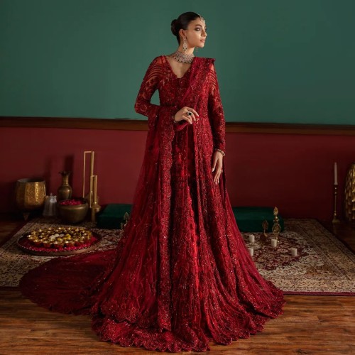 Madder Stokesia Gown and Lehenga Madder Stokesia Gown and Lehenga