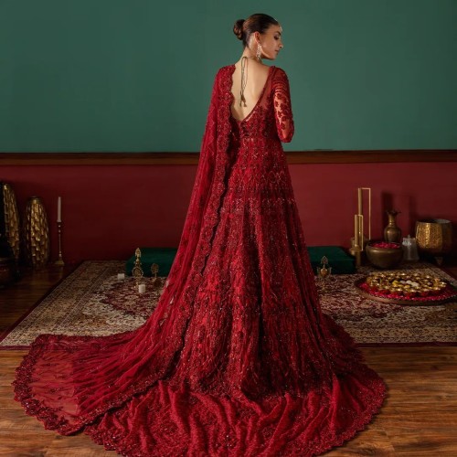Madder Stokesia Gown and Lehenga Madder Stokesia Gown and Lehenga