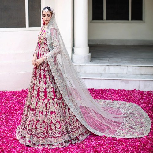 Deep Pink Stokesia Gown Deep Pink Stokesia Gown
