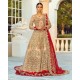 Apricot Stokesia Gown and Lehenga Apricot Stokesia Gown and Lehenga