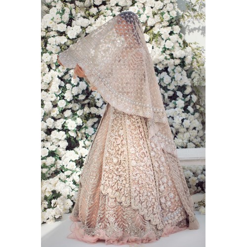 Peach Stokesia Gown and Lehenga Peach Stokesia Gown and Lehenga
