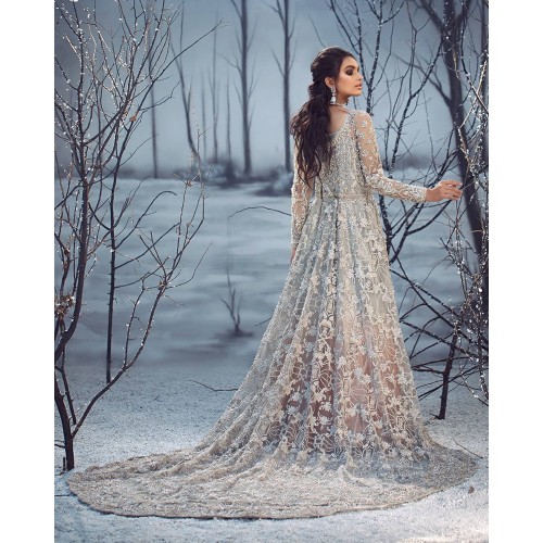 Timberwolf Stokesia Overlay Gown