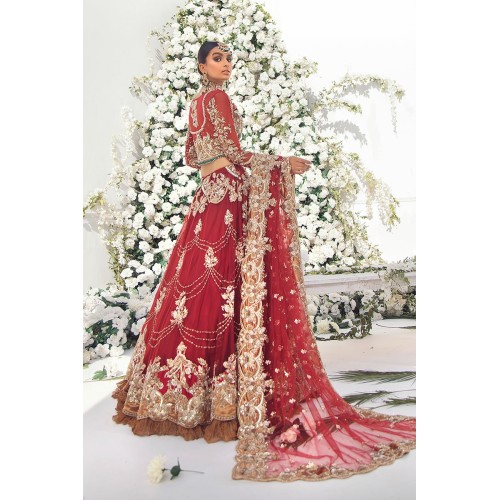 Crimson Glory Stokesia Lehenga Choli Crimson Glory Stokesia Lehenga Choli