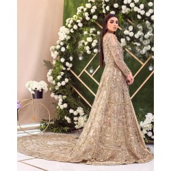 Peach Champagne Stokesia Gown and Lehenga Peach Champagne Stokesia Gown and Lehenga