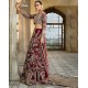 Blood Red Stokesia Lehenga Choli Blood Red Stokesia Lehenga Choli