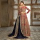 NCS Red Stokesia Choli Lehenga NCS Red Stokesia Choli Lehenga