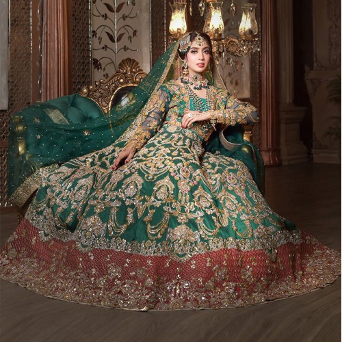 Persian Green Stokesia Gown