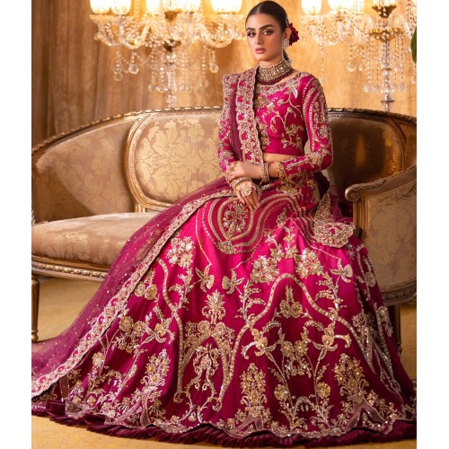 Cerise Stokesia Lehenga Choli
