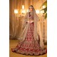 NCS Red Stokesia Lehenga and Choli