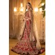 NCS Red Stokesia Lehenga and Choli