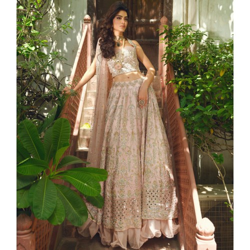 Pale Dogwood Stokesia Lehenga Choli Pale Dogwood Stokesia Lehenga Choli