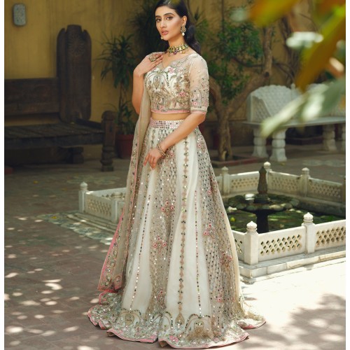 Off-White Stokesia Lehenga Choli