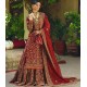 Barn Red Stokesia Farshi Lehenga