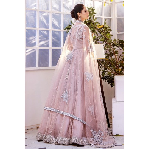 Mimi Pink Stokesia Anarkali and Lehenga