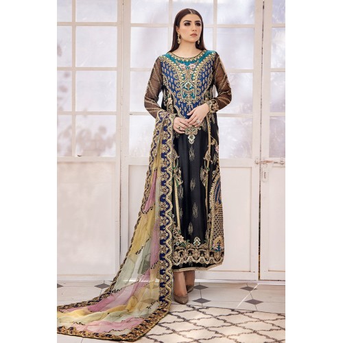 Black Stokesia Party Wear