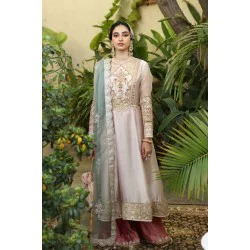 Misty Rose Stokesia Anarkali