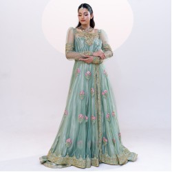 Light Teal Stokesia Gown