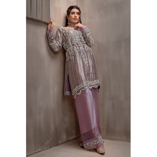 Pink Lavender Stokesia Trousers Suit