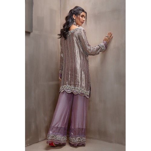 Pink Lavender Stokesia Trousers Suit