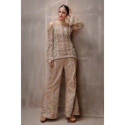 Desert Sand Stokesia Trousers Suit