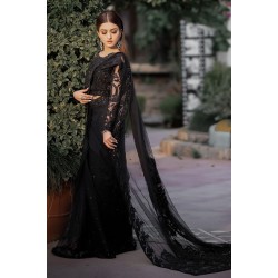 Black Stokesia Net Saree Black Stokesia Net Saree