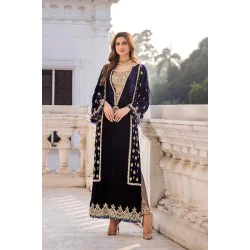 Navy Stokesia Party Wear