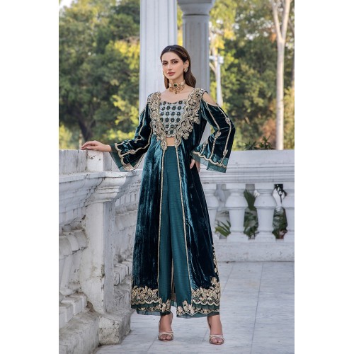 Teal Stokesia Jacket