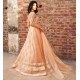 Atomic Tangerine Peony Jacket and Lehenga