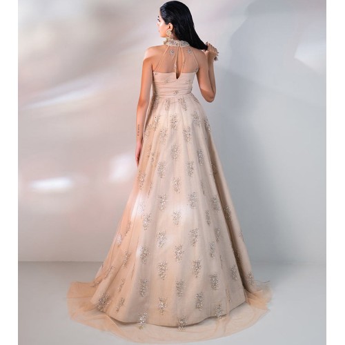 Cosmic Latte Peony Lehenga