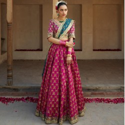 Magenta Dye Zephyr Choli Lehenga Magenta Dye Zephyr Choli Lehenga