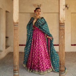 Magenta Dye Zephyr Choli Lehenga Magenta Dye Zephyr Choli Lehenga