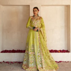 Pear Zephyr Pishwas and Lehenga