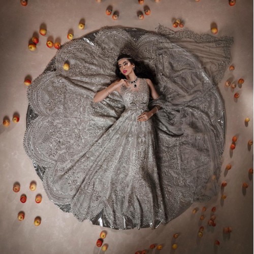 Silver Ombre Zenobia Gown