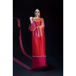 Red Orange Rose Zenobia Maxi