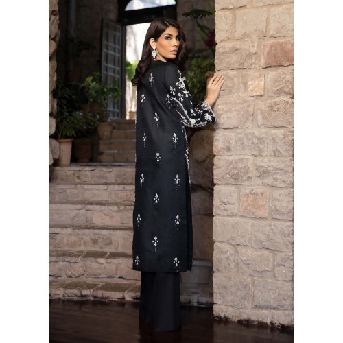 Black Syringa Long Shirt and Bootleg Pants