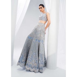 Powder Blue Scilla Lehenga Choli Powder Blue Scilla Lehenga Choli
